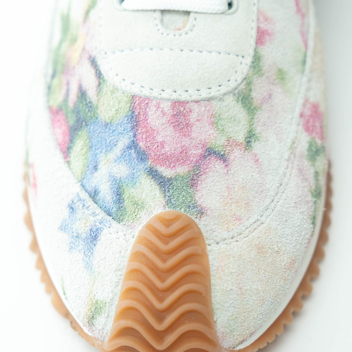 Loewe Suede and Leather Floral Low-Top Sneakers Size 40