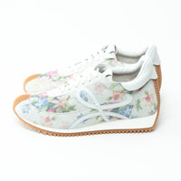 Loewe Suede and Leather Floral Low-Top Sneakers Size 40