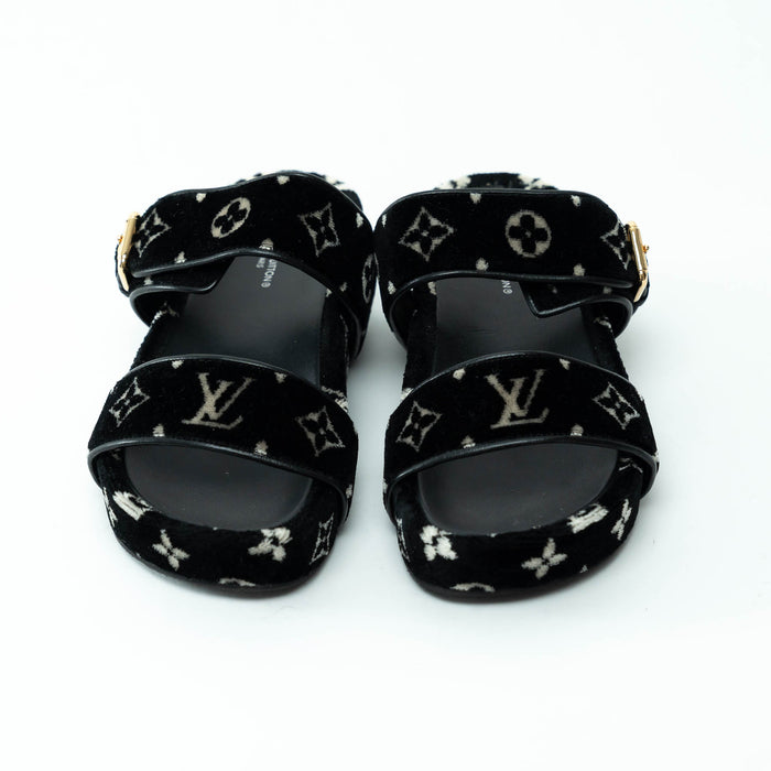 Louis Vuitton Monogram Corduroy Sandals Size 36