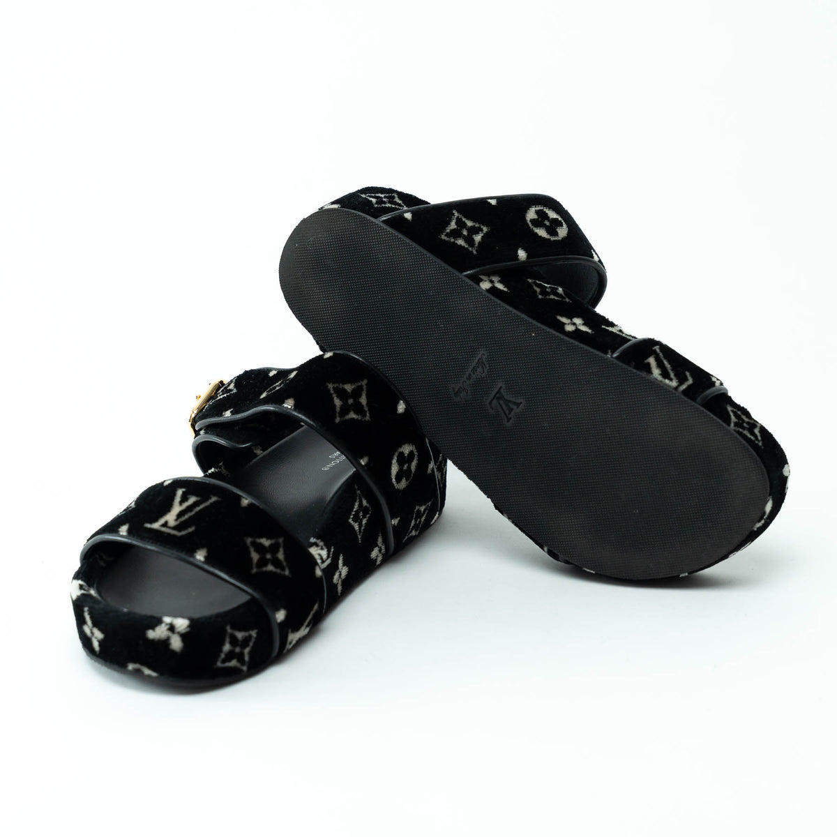 Louis Vuitton Monogram Corduroy Sandals Size 36