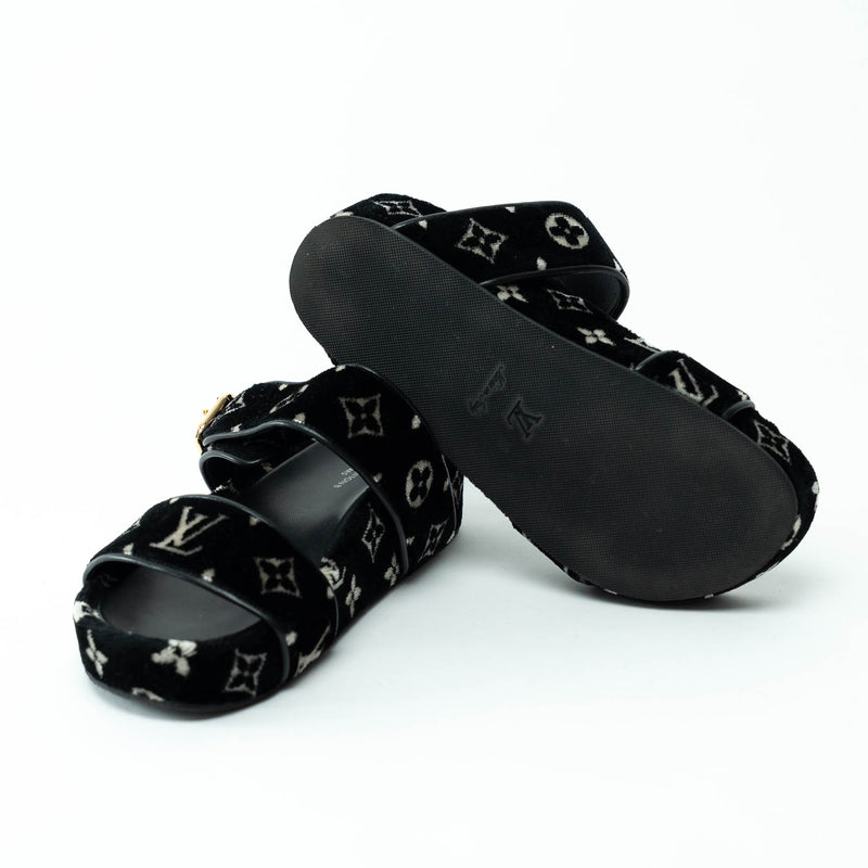 Louis Vuitton Monogram Corduroy Sandals Size 36