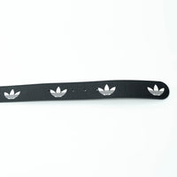 Gucci x Adidas Black Grained Leather GG Marmont Belt Size 80/32