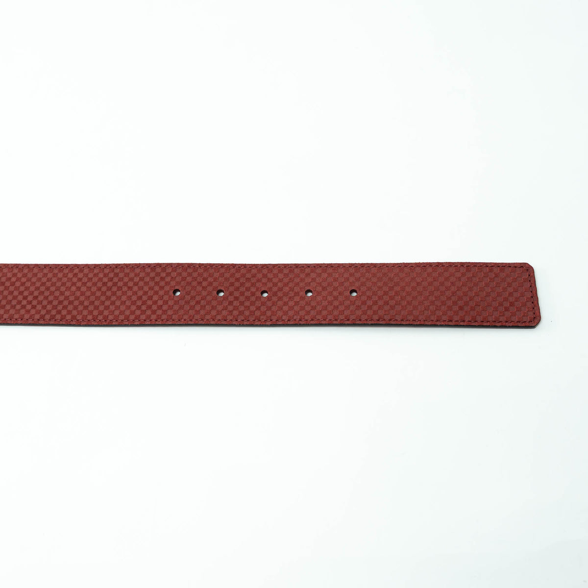Louis Vuitton Bordeaux Suede Micro Damier Initiales Belt Size 95/38