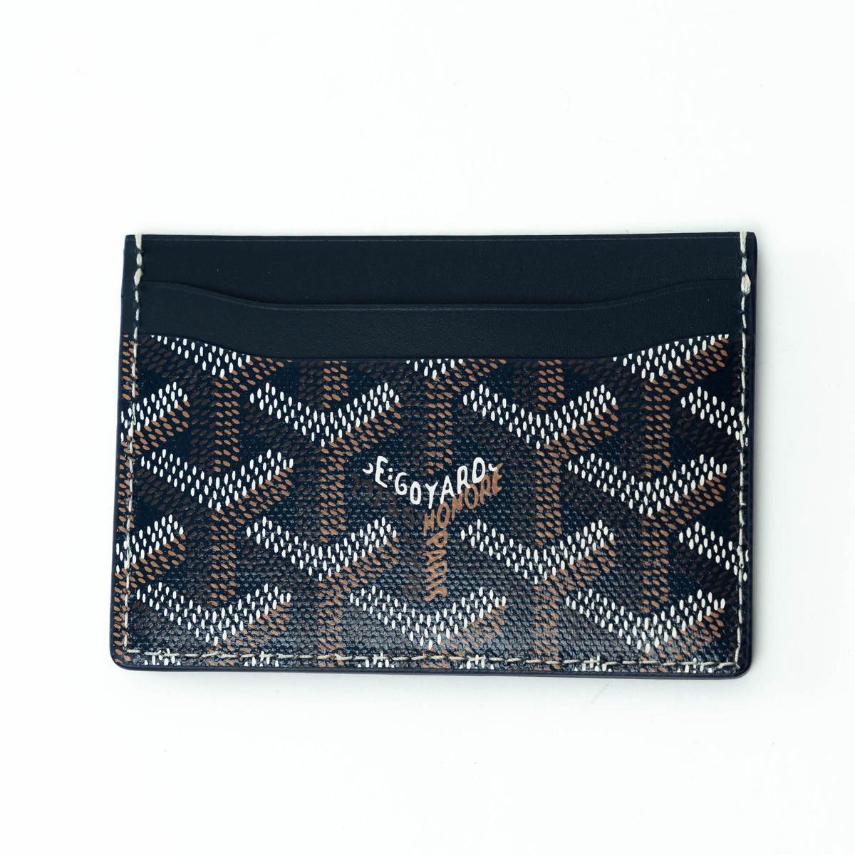 Goyard Black Goyardine Canvas Saint-Sulpice Card Wallet