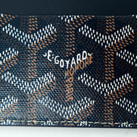 Goyard Black Goyardine Canvas Saint-Sulpice Card Wallet