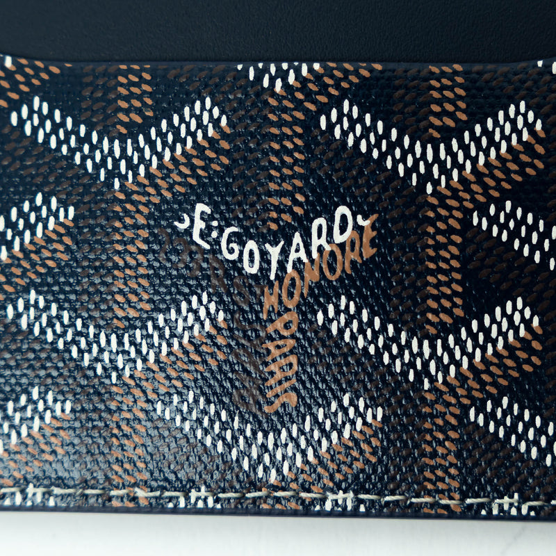 Goyard Black Goyardine Canvas Saint-Sulpice Card Wallet