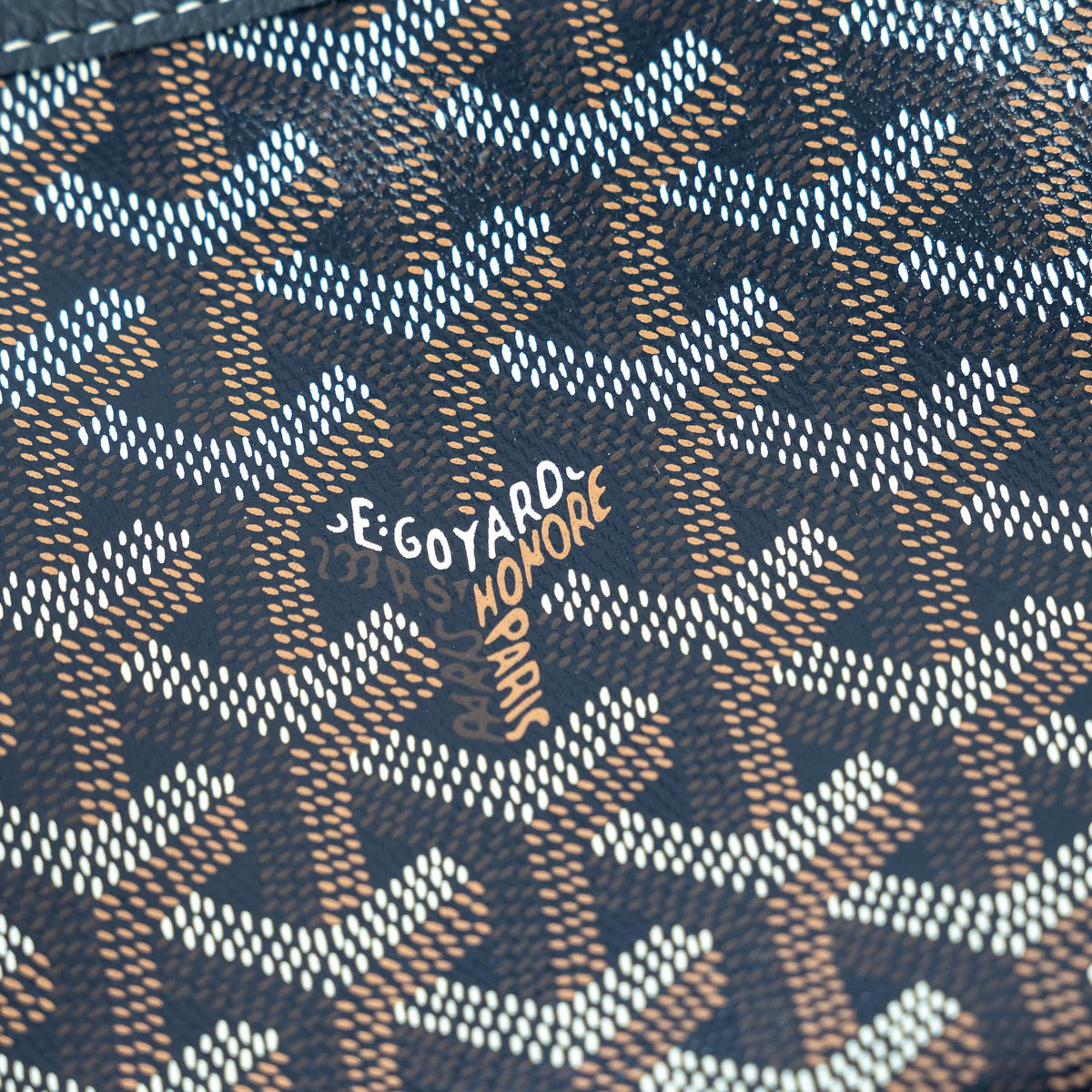 Goyard Navy Blue Goyardine Canvas Jouvence MM Toiletry Bag