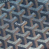 Goyard Navy Blue Goyardine Canvas Jouvence MM Toiletry Bag