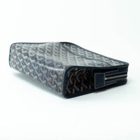 Goyard Navy Blue Goyardine Canvas Jouvence MM Toiletry Bag
