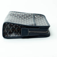 Goyard Navy Blue Goyardine Canvas Jouvence MM Toiletry Bag