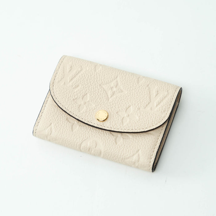 Louis Vuitton Ivory Embossed Monogram Leather Wallet