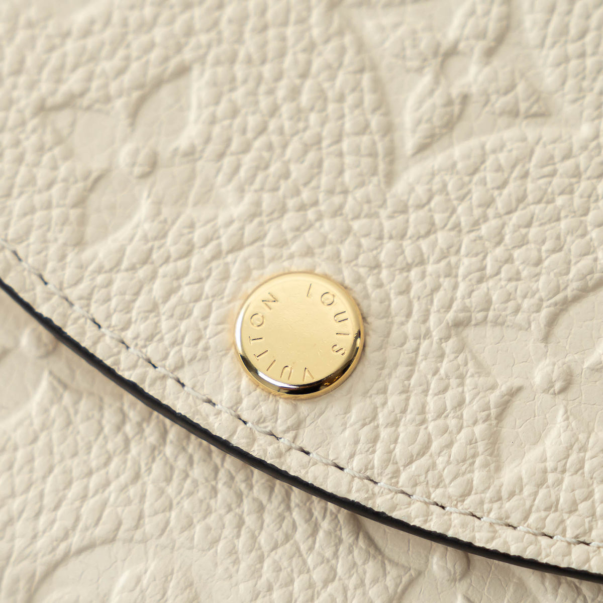 Louis Vuitton Ivory Embossed Monogram Leather Wallet
