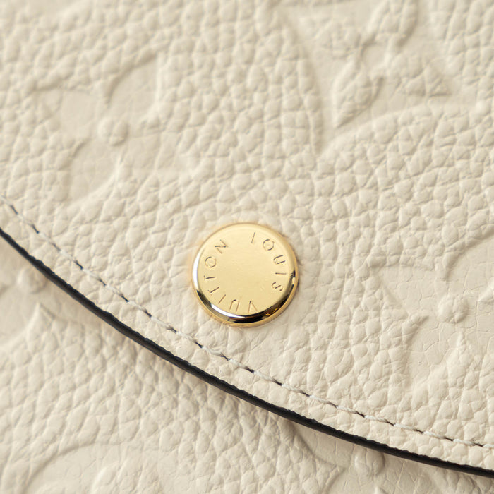 Louis Vuitton Ivory Embossed Monogram Leather Wallet