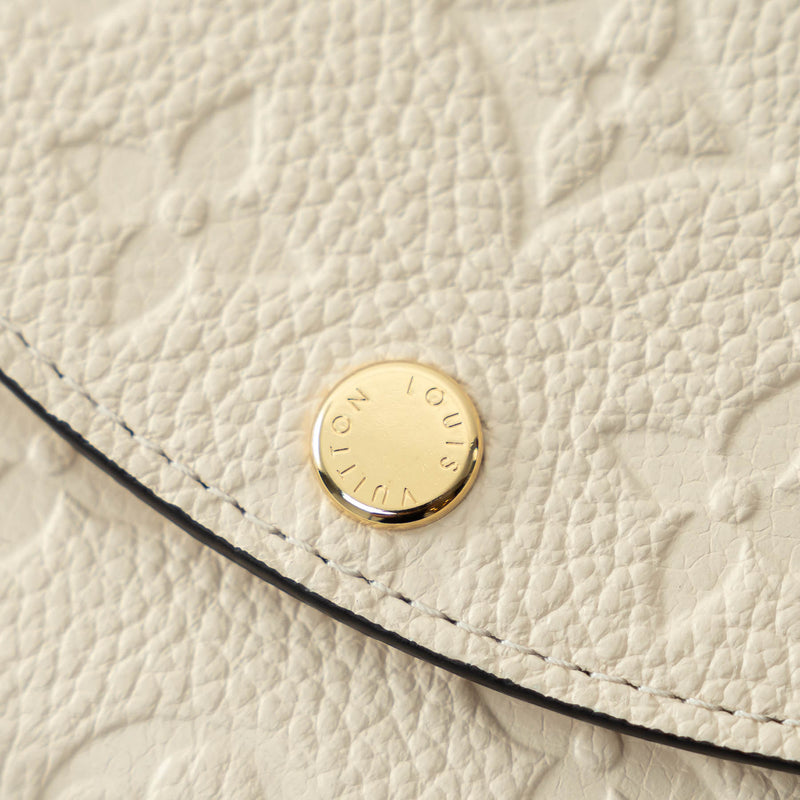 Louis Vuitton Ivory Embossed Monogram Leather Wallet