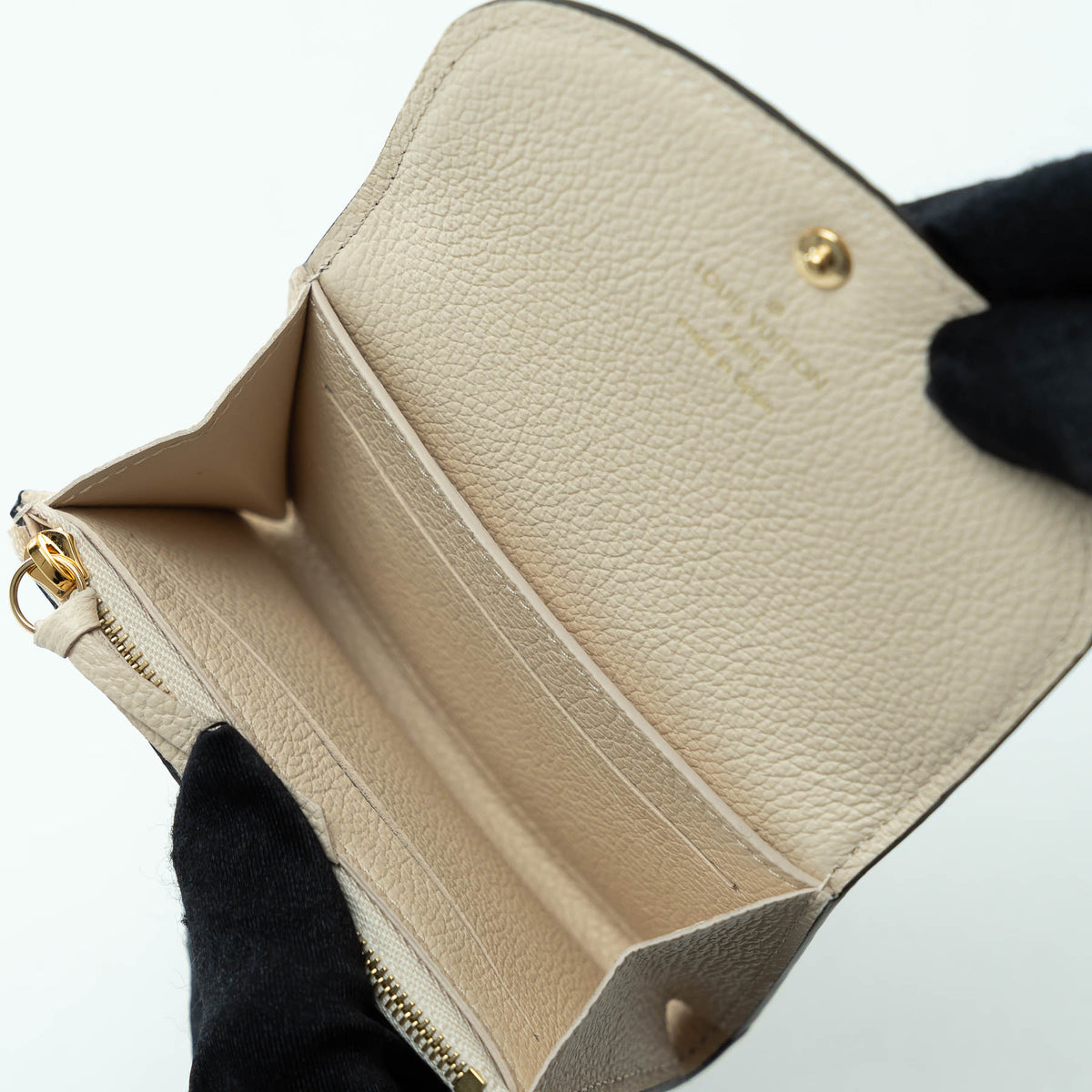Louis Vuitton Ivory Embossed Monogram Leather Wallet