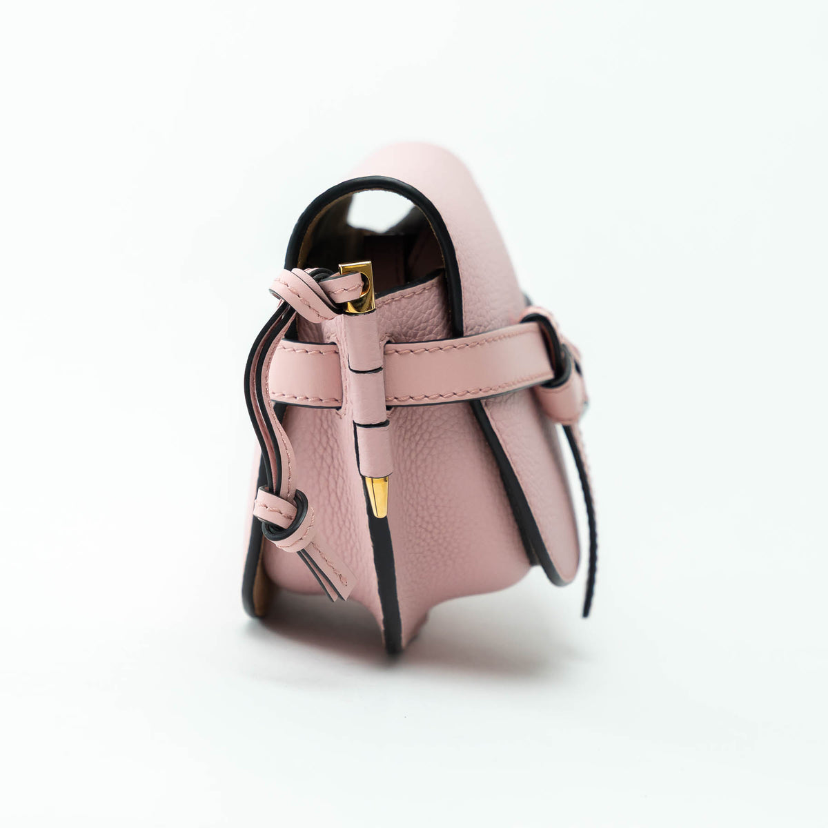 Loewe Pink Calfskin Leather Mini Gate Dual Bag