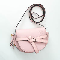 Loewe Pink Calfskin Leather Mini Gate Dual Bag