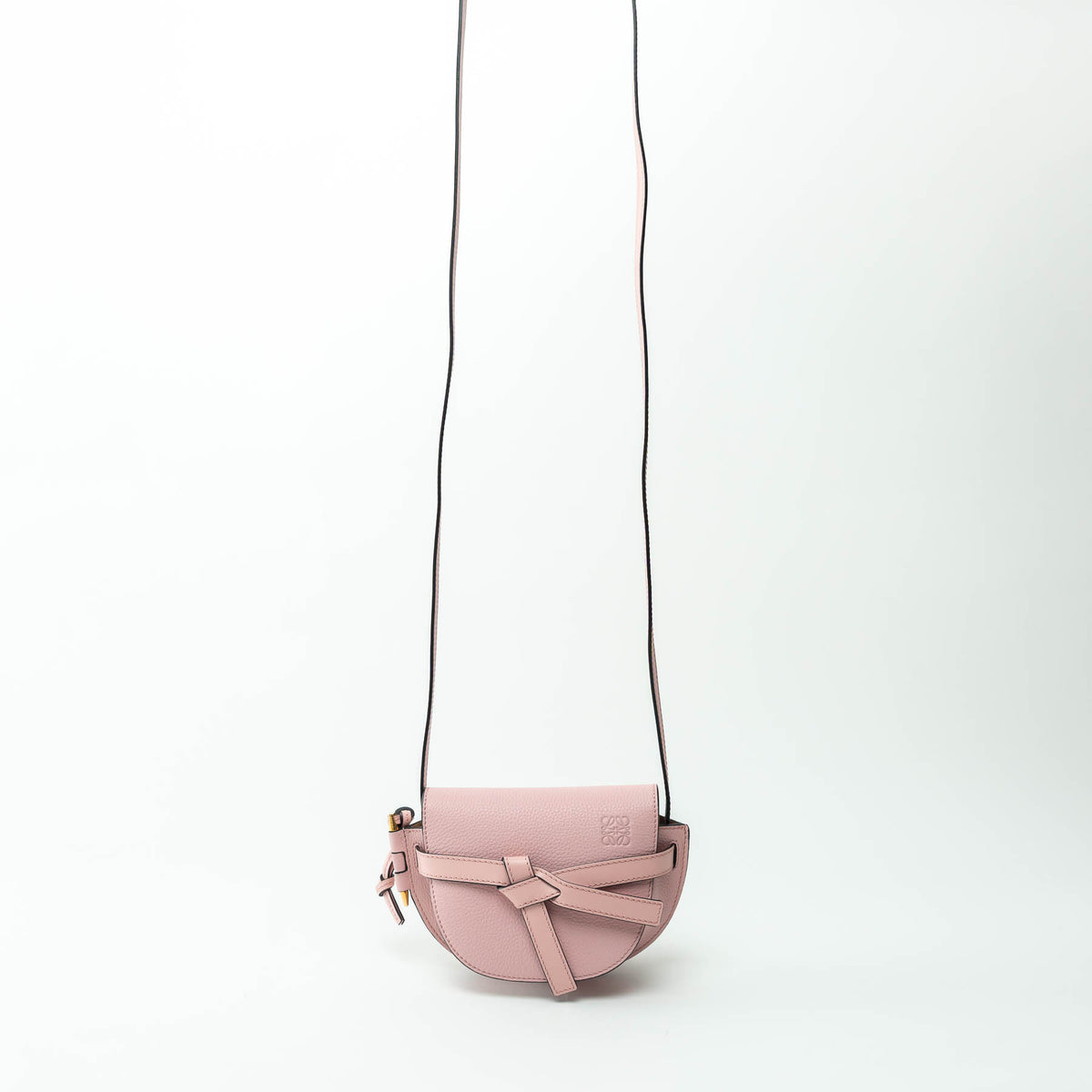Loewe Pink Calfskin Leather Mini Gate Dual Bag