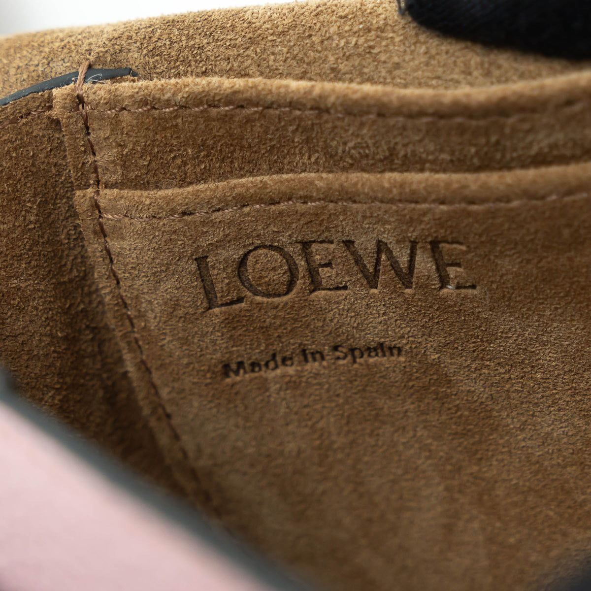 Loewe Pink Calfskin Leather Mini Gate Dual Bag