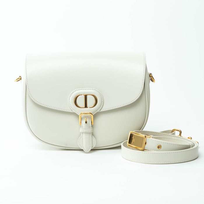 Dior Ivory Leather Medium Bobby Bag