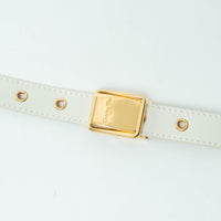 Dior Ivory Leather Medium Bobby Bag