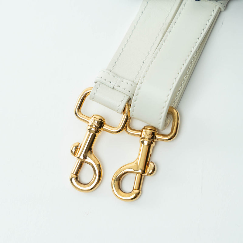 Dior Ivory Leather Medium Bobby Bag