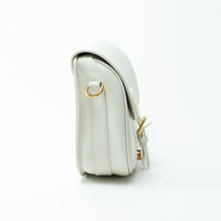 Dior Ivory Leather Medium Bobby Bag