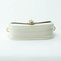 Dior Ivory Leather Medium Bobby Bag