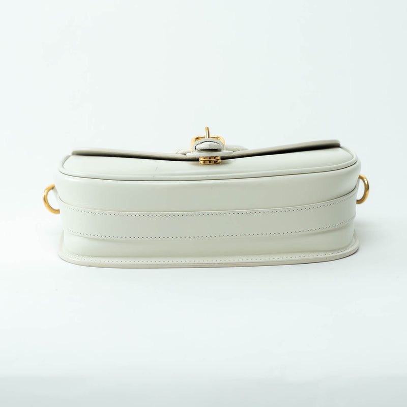 Dior Ivory Leather Medium Bobby Bag