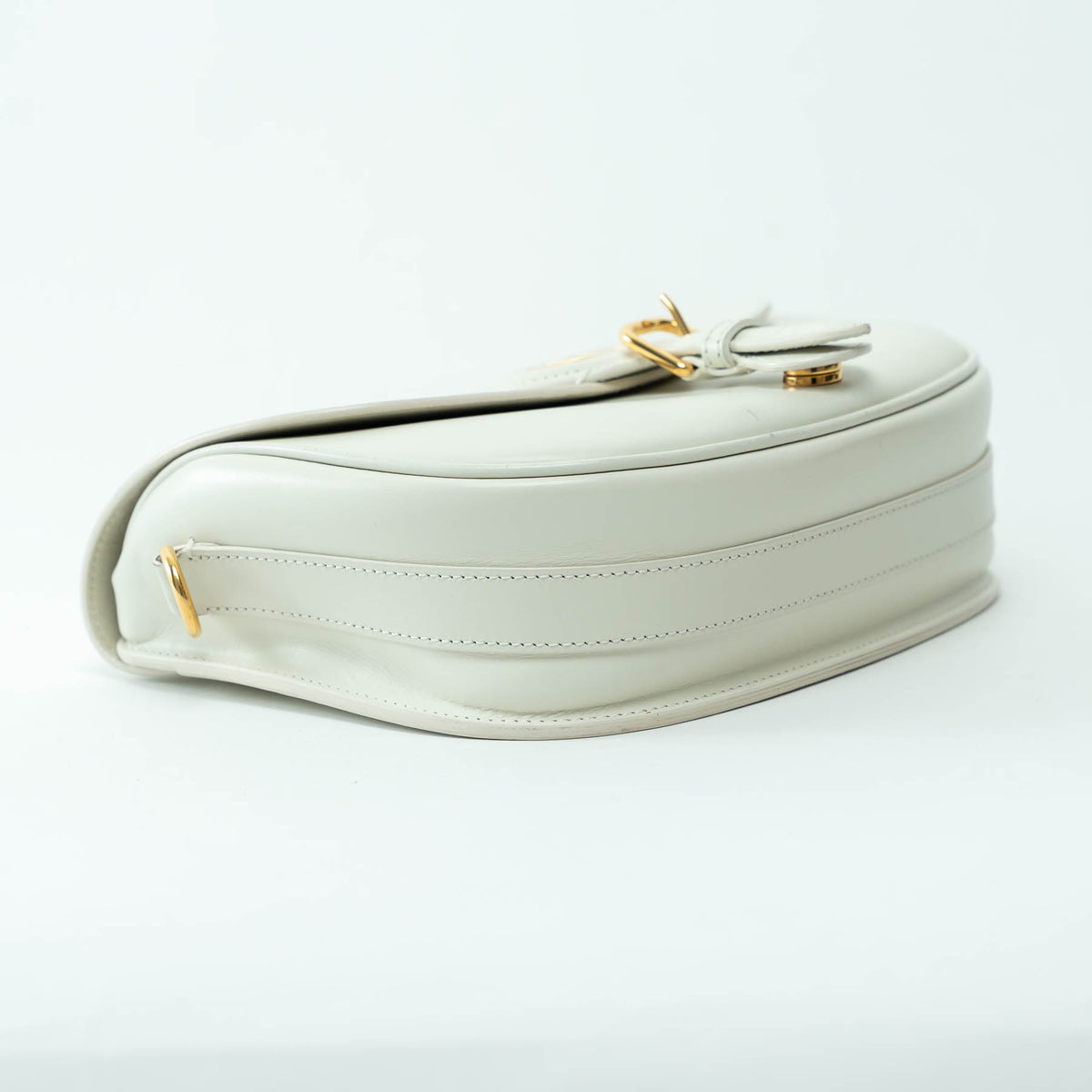 Dior Ivory Leather Medium Bobby Bag