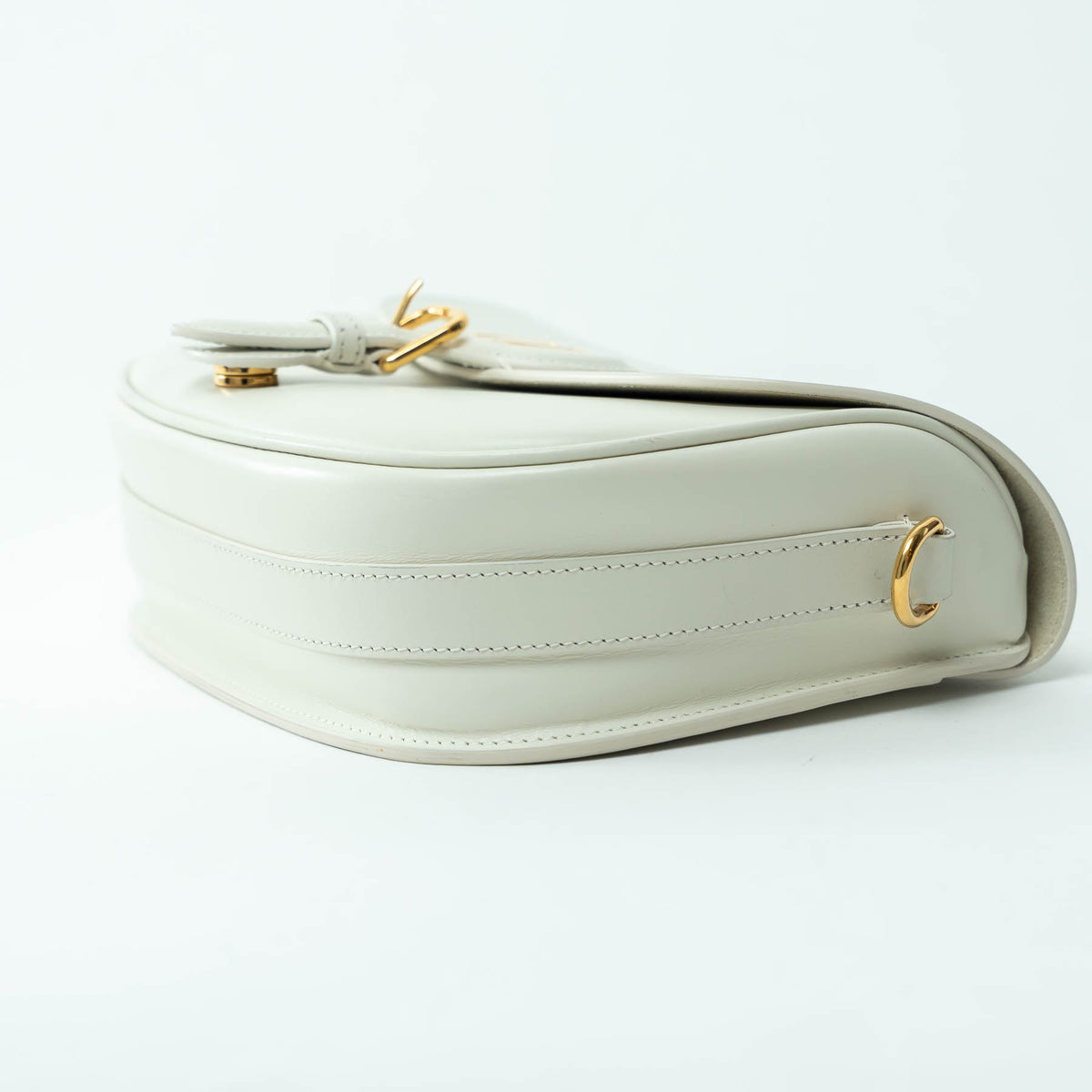 Dior Ivory Leather Medium Bobby Bag