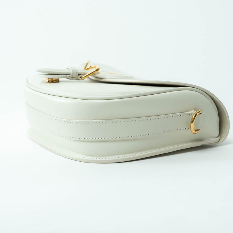 Dior Ivory Leather Medium Bobby Bag