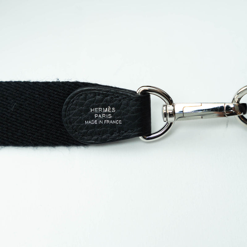Hermes Black Clemence Leather Mini Evelyne 16