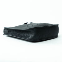 Hermes Black Clemence Leather Mini Evelyne 16