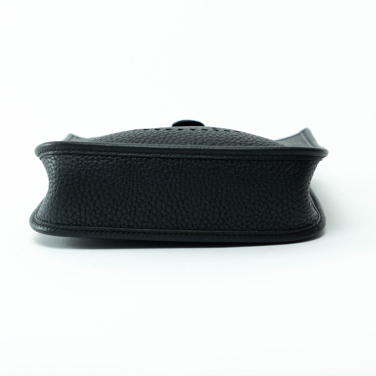 Hermes Black Clemence Leather Mini Evelyne 16