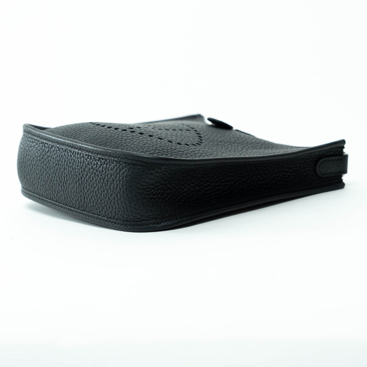 Hermes Black Clemence Leather Mini Evelyne 16