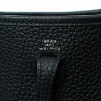 Hermes Black Clemence Leather Mini Evelyne 16