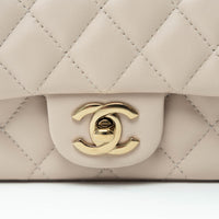 Pre-Loved Chanel™ nude Grained Leather Mini Flap Bag