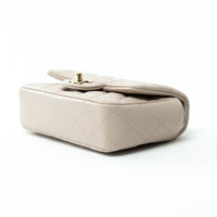 Pre-Loved Chanel™ nude Grained Leather Mini Flap Bag
