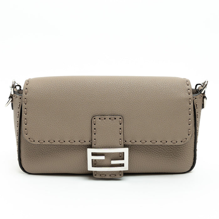 Fendi Cuoio Romano Leather Selleria Baguette Shoulder Bag