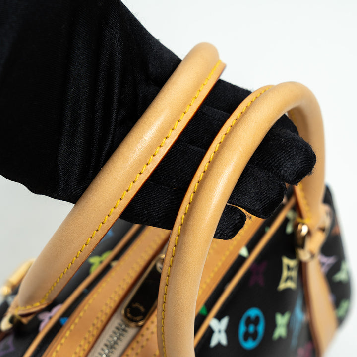 Louis Vuitton Black Multicolor Monogram Canvas Priscilla Handbag