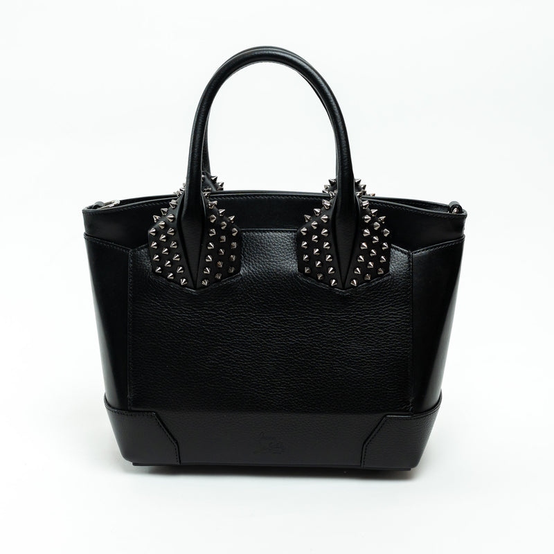 Christian Louboutin Black Grained Leather Medium Eloise Studded Handbag