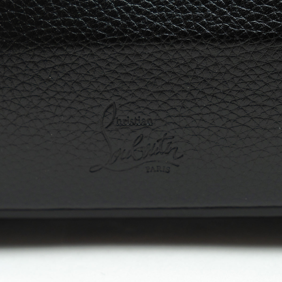 Christian Louboutin Black Grained Leather Medium Eloise Studded Handbag