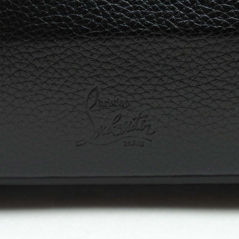 Christian Louboutin Black Grained Leather Medium Eloise Studded Handbag