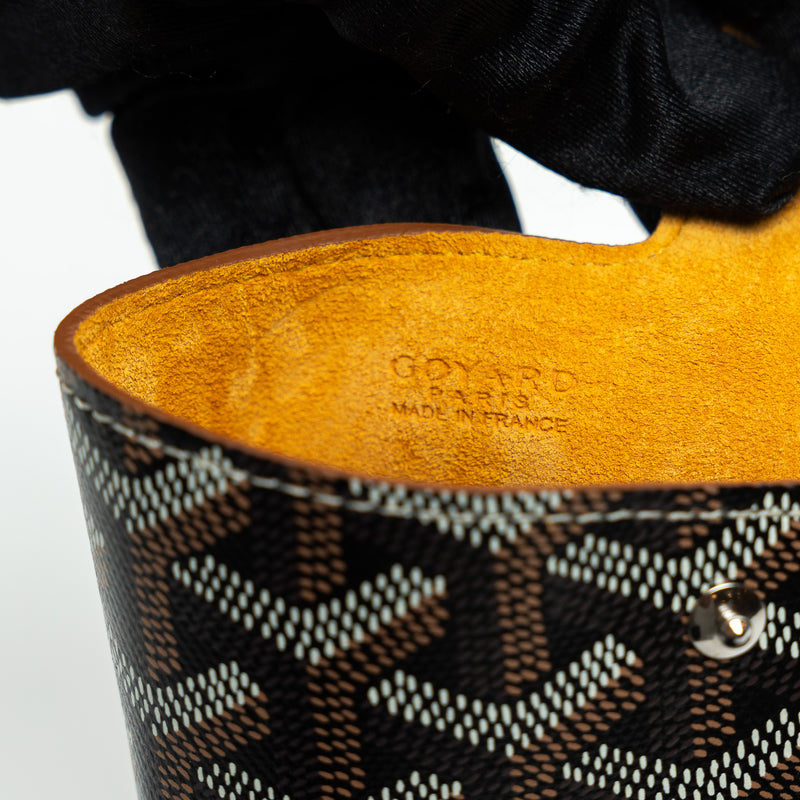 Goyard Black Goyardine Canvas Phone Holder