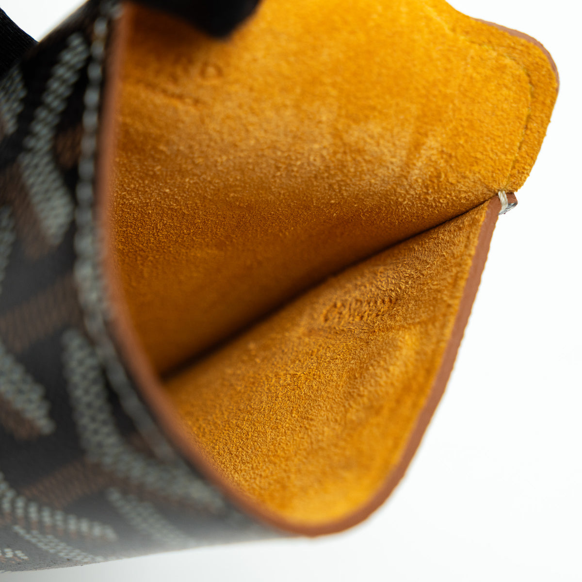 Goyard Black Goyardine Canvas Phone Holder