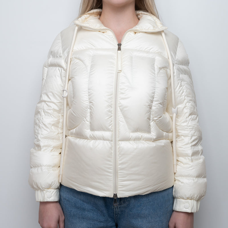 Moncler White Puffer Down Jacket Size 1