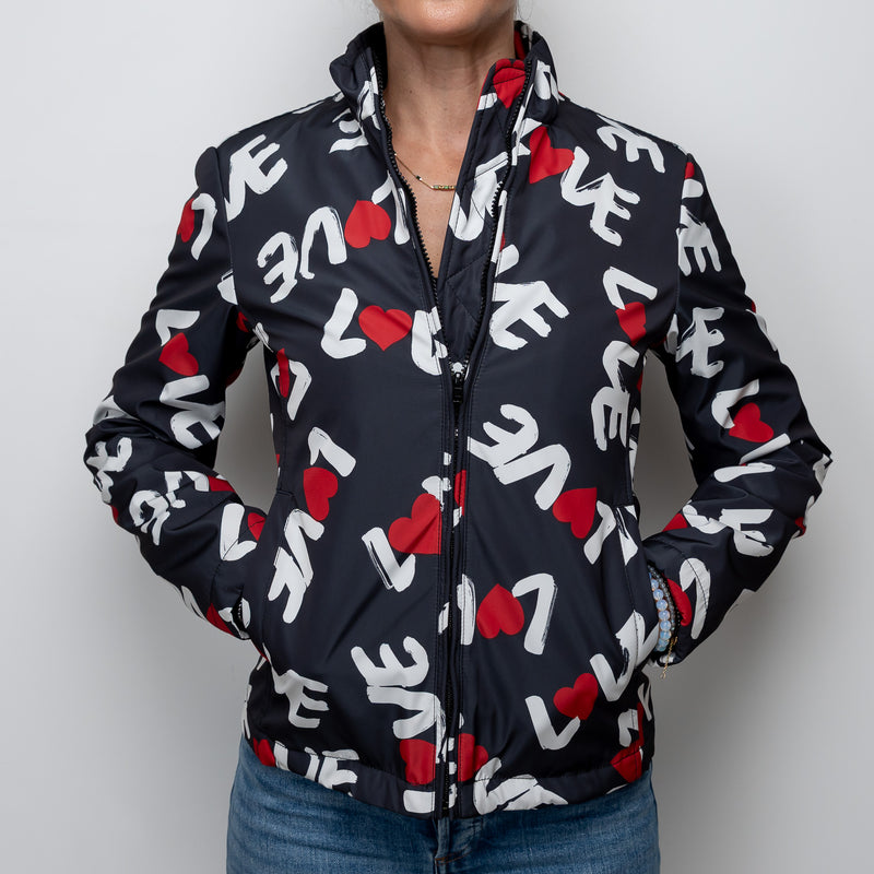 Moschino Navy Love Jacket Size 40