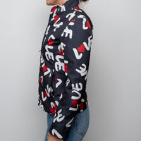 Moschino Navy Love Jacket Size 40