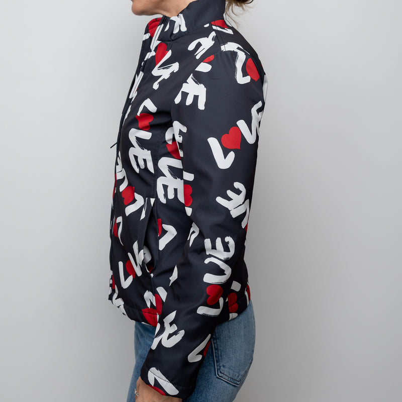 Moschino Navy Love Jacket Size 40